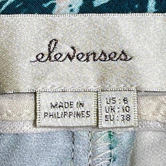 Anthropologie ELEVENSES Skort Womens 6 KADU PLEATED Wrap Skirt Shorts Green - Picture 3 of 7